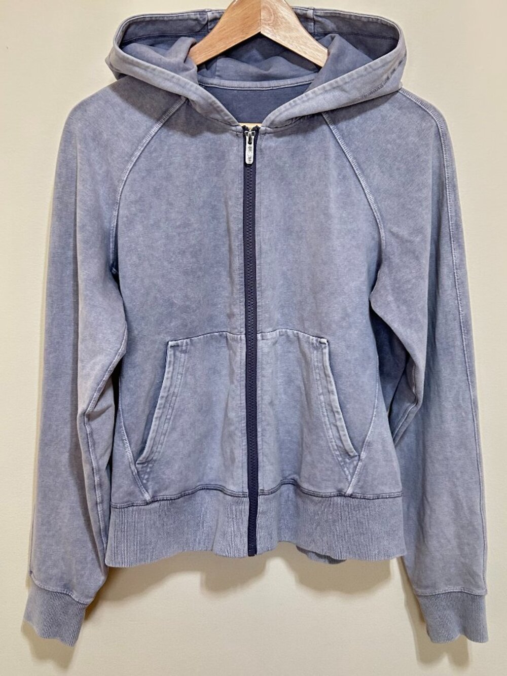 Lululemon Full Zip Stonewash Hoodie Grey Size M